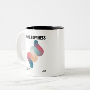 Caneca De Café Em Dois Tons Escolha a Felicidade