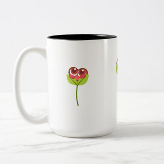 Caneca De Café Em Dois Tons esconde-esconde coração