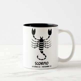 Caneca De Café Em Dois Tons Escorpião