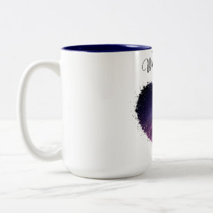 Caneca De Café Em Dois Tons Escrito nas Estrelas