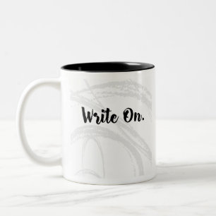 Caneca De Café Em Dois Tons Escritor