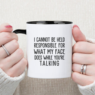 Caneca De Café Em Dois Tons Escritório Não Responsável Humor Engraçado e Sarcá