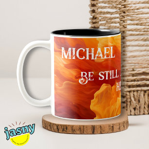 Caneca De Café Em Dois Tons Escritura de abertura de canela personalizada