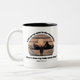 Caneca De Café Em Dois Tons Escritura de Montanha