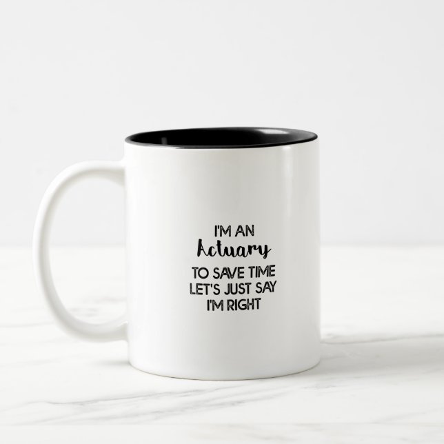 Caneca De Café Em Dois Tons Escrivão moderno (Esquerda)
