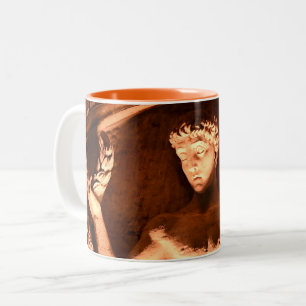 Caneca De Café Em Dois Tons Escultura em Alto-relevo no Teatro Delgollado, Méx