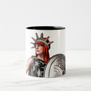 Caneca De Café Em Dois Tons Escuteiro e liberdade de menino