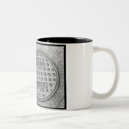 Caneca De Café Em Dois Tons esgoto de Chicago
