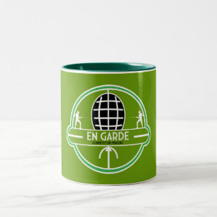Caneca De Café Em Dois Tons Esgrima de Espadas Competitiva