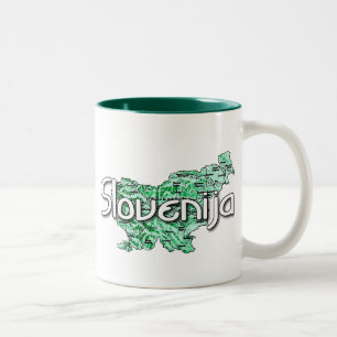Caneca De Café Em Dois Tons Eslovênia