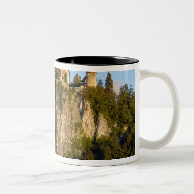 Caneca De Café Em Dois Tons Eslovênia, Bled, Lago Bled, Castelo de Bled em (Direita)