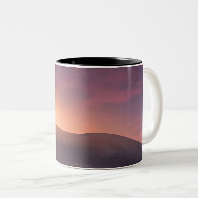 Caneca De Café Em Dois Tons Espaço bonito (Frente Esquerda)