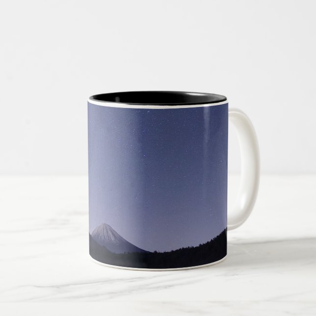 Caneca De Café Em Dois Tons Espaço Colorido (Frente Esquerda)
