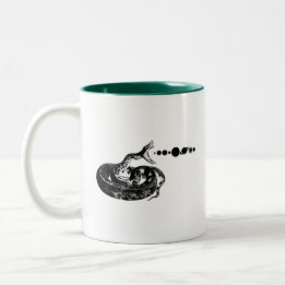 Caneca De Café Em Dois Tons Espaço do Sistema Solar dos Planetas Cobra