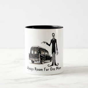 Caneca De Café Em Dois Tons Espaço Para Mais Um