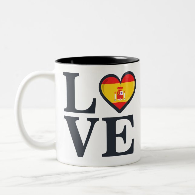 Caneca De Café Em Dois Tons Espanha (Esquerda)