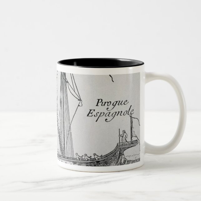 Caneca De Café Em Dois Tons Espanhol Ship (Direita)