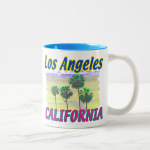 Caneca De Café Em Dois Tons Especial de Los Angeles CALIFORNIA #2 Mug Cup