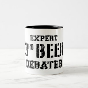 Caneca De Café Em Dois Tons Especialista em Debater de Cerveja