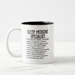 Caneca De Café Em Dois Tons Especialista em medicina do sono