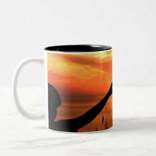 Caneca De Café Em Dois Tons Esperança e Fé Sunset