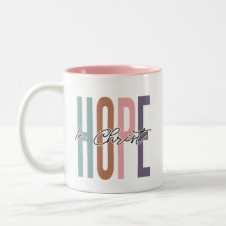 Caneca De Café Em Dois Tons Esperança em Cristo Mug