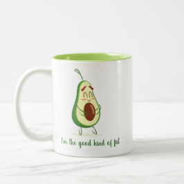 Caneca De Café Em Dois Tons Esperando Mãe Engraçado Avocado