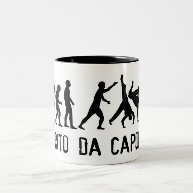 Caneca De Café Em Dois Tons espirito da capoeira (Centro)