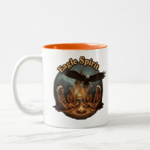 Caneca De Café Em Dois Tons Espírito de águia - Mug de café