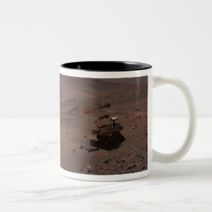 Caneca De Café Em Dois Tons Espírito de Rover da exploração de Marte