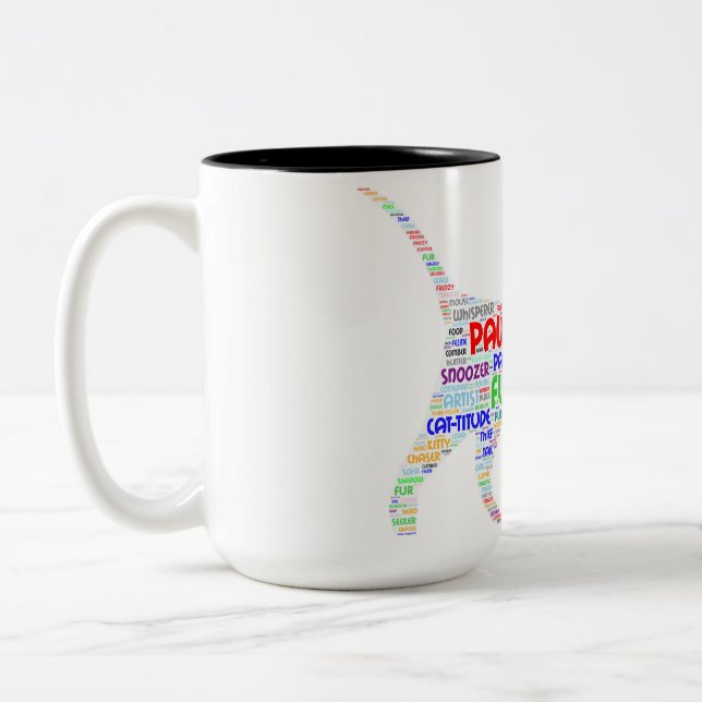 Caneca De Café Em Dois Tons Espírito do Gato (Esquerda)