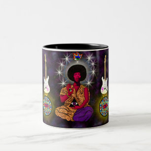 Caneca De Café Em Dois Tons Espírito dos anos sessenta
