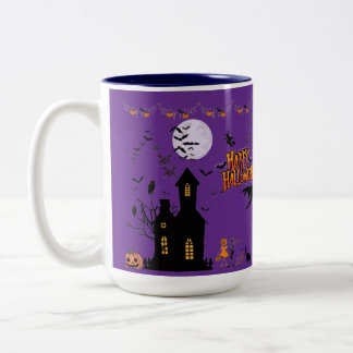 Caneca De Café Em Dois Tons Espíritos Rastejantes de Outubro roxo