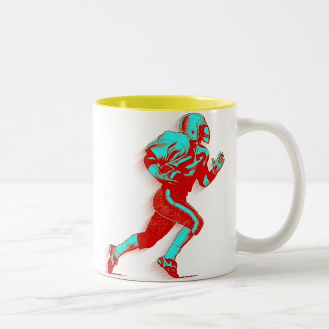 Caneca De Café Em Dois Tons Esporte do futebol (Direita)