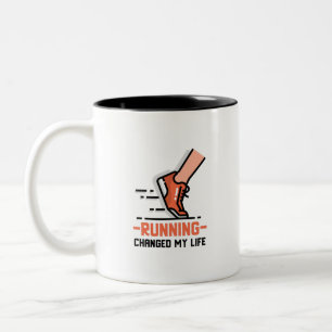 Caneca De Café Em Dois Tons esportes para corredores