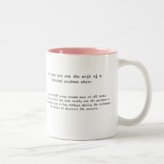 Caneca De Café Em Dois Tons Esposa de um carteiro