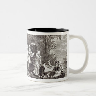 Caneca De Café Em Dois Tons Esposas para os colonos em Jamestown