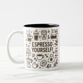 Caneca De Café Em Dois Tons Espresse-Se!
