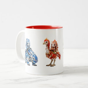 Caneca De Café Em Dois Tons Esquadrão Elemental Sigilkin - Cavaleiros Montados