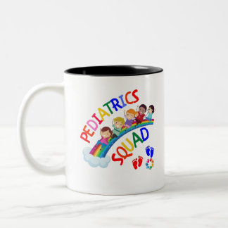 Caneca De Café Em Dois Tons Esquadrão Pediátrico - Presentes Pediátricos