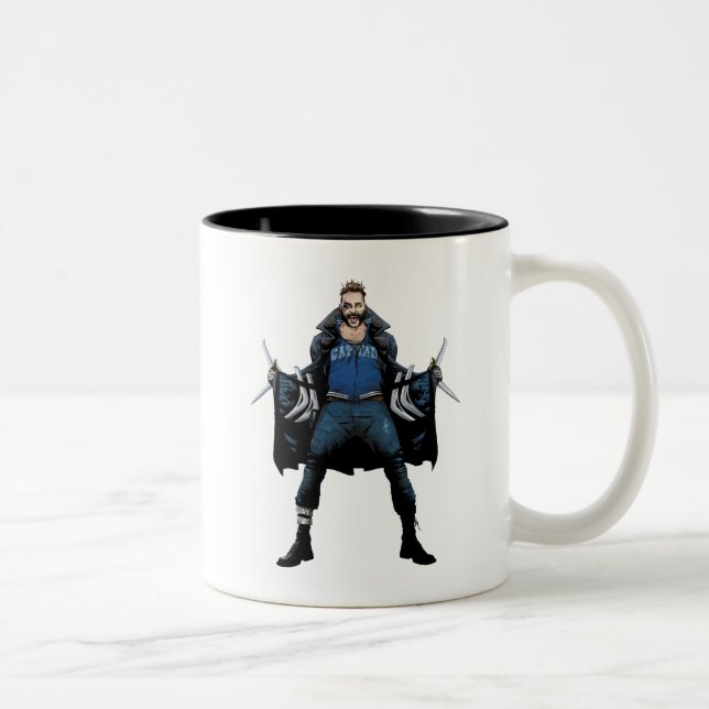 Caneca De Café Em Dois Tons Esquadrão Suicida | Boomerang Comic Book Art (Direita)