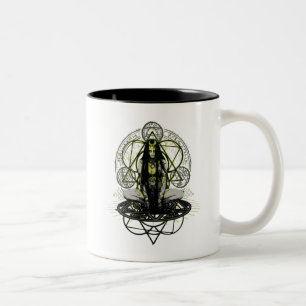 Caneca De Café Em Dois Tons Esquadrão Suicida Círculos Mágicos de Enchant