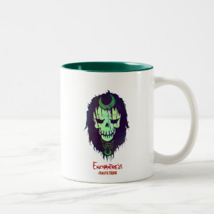 Caneca De Café Em Dois Tons Esquadrão Suicida   Ícone Cabeça De Enchantagem