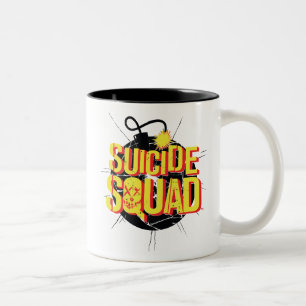 Caneca De Café Em Dois Tons Esquadrão Suicida Logotipo Bomba