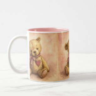 Caneca De Café Em Dois Tons Esquecida Amiga, Vintage, por Natasha Us