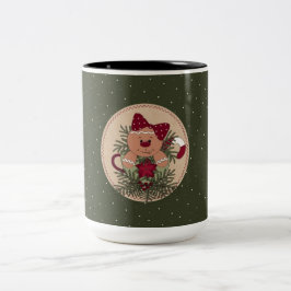 Caneca De Café Em Dois Tons Esquema de Lady Mug
