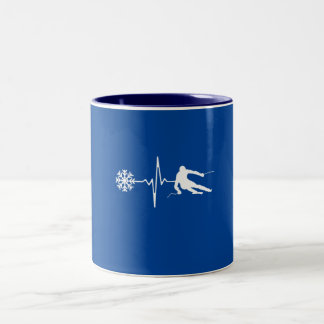 Caneca De Café Em Dois Tons Esqui