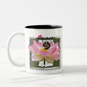 Caneca De Café Em Dois Tons Esquilo Bebê
