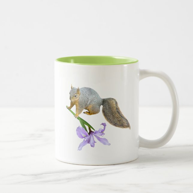 Caneca De Café Em Dois Tons Esquilo com Iris Mug Selvagem (Direita)