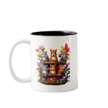 Esquilos Em Uma Estante De Madeira